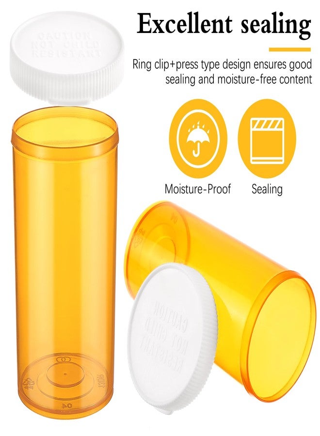 ElevateTech Empty Pill Bottles with Caps, Small Medicines Bottle Plastic Vials Easy Open Medication Vials Containers Clear Travel Pill Cases Organizers (13 Dram, 9 Pcs) - Image 3